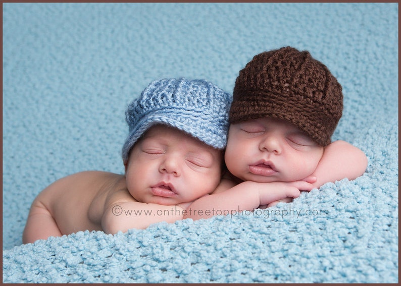 Newborn Baby Boy Caps Baby Boy Twin Hats Baby Boy Newsboy Etsy