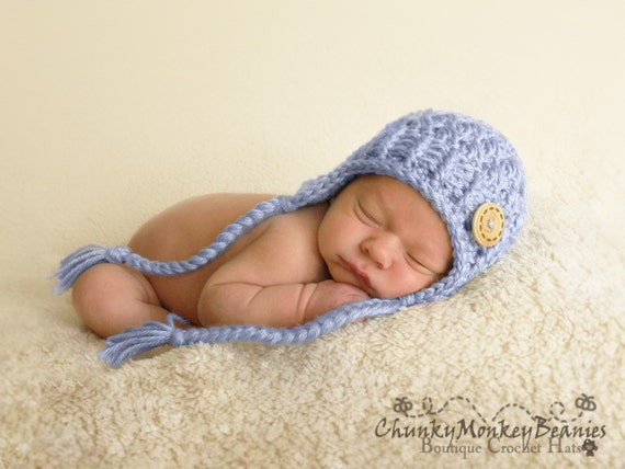 Bonnet Bebe Nouveau Ne 0 1 Mois Bebe Garcon Earflap Hat Baby Etsy