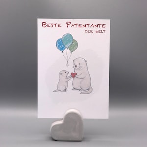 Karte | Spruch | Kartenaufsteller | Otter | personalisierbar