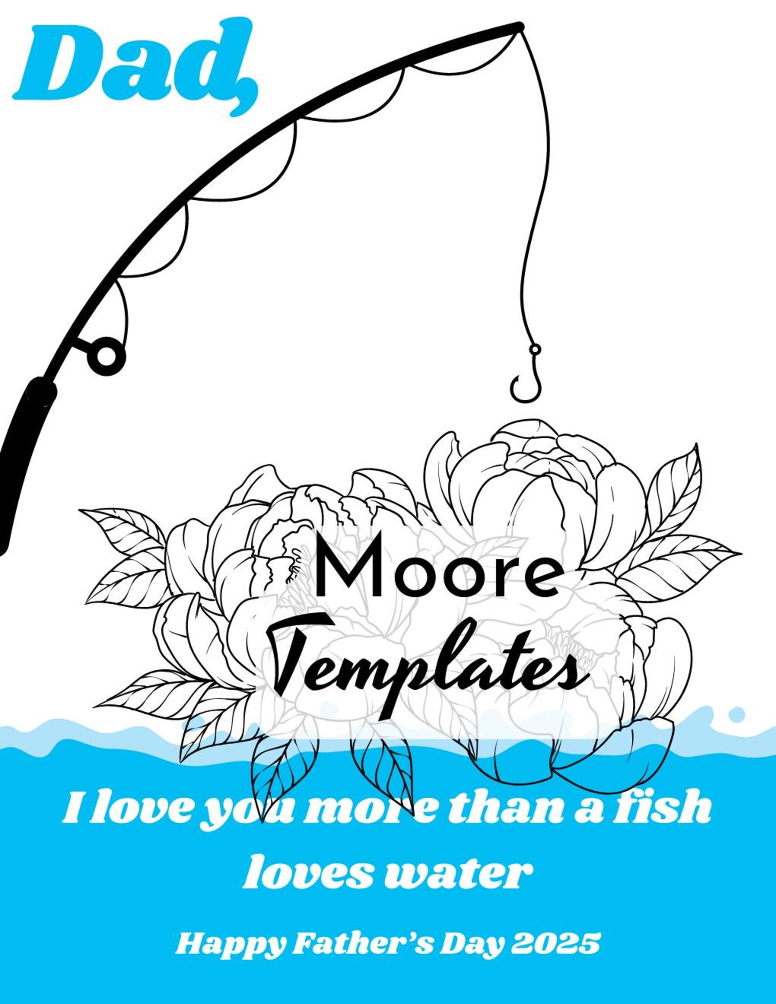 DIY Father’s Day Handprint Art Template | Printable Canva Template ...