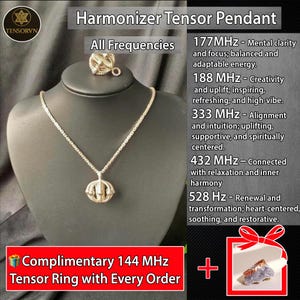 Matrix Harmonizer Pendant | Infinity Sacred Geometry Necklace (Viking, Ramu, Indigo Cubit)
