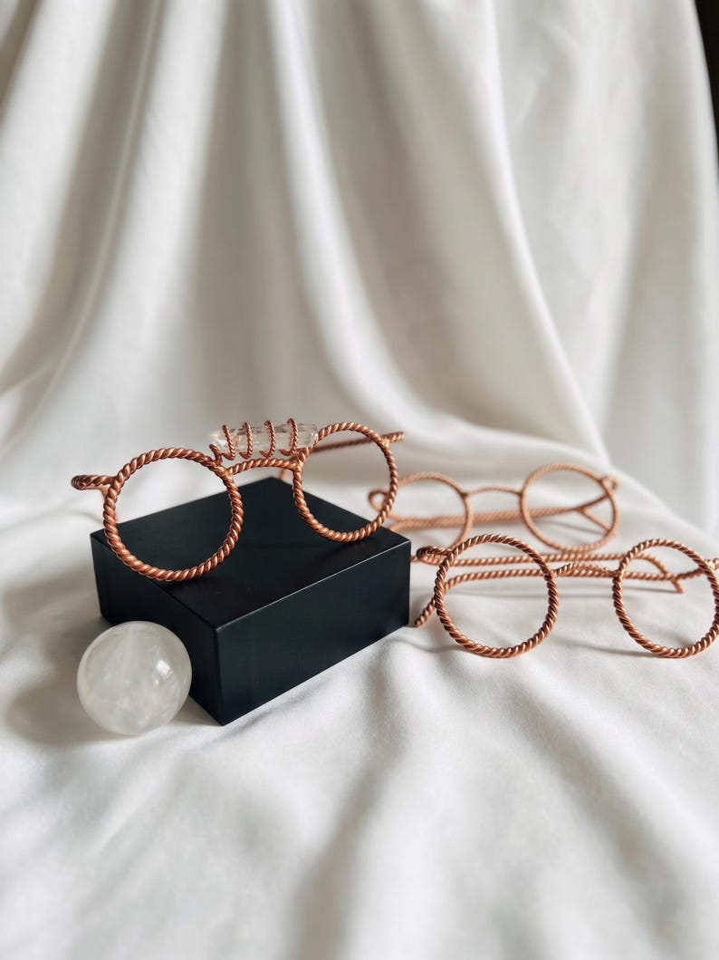 Spectacles Power Rings Tensor Ring Energy Glasses | Copper Sacred Geometry Tool for Focus ...