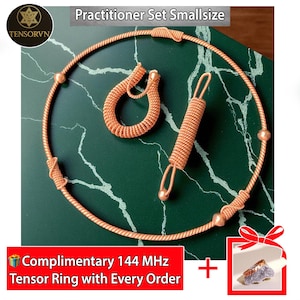 Practitioner Set Smallsize, Tensor Rings, Sacred 1 Cubit Tensor Ring, Sacred Cubit Acu-Vac Coil, Sacred Cubit Feedback Loop, by Tensor VN