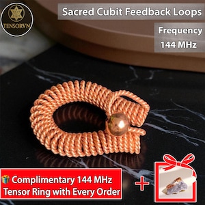 Handmade Sacred Cubit Copper Loop: 144MHz Energy Balancer