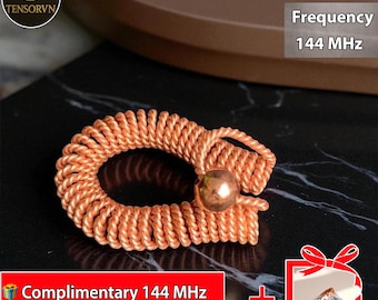 Sacred Cubit Feedback Loops, Copper Feedback Loop Handmade, 144MHz Frequency Energy Tool – Tensor Rings