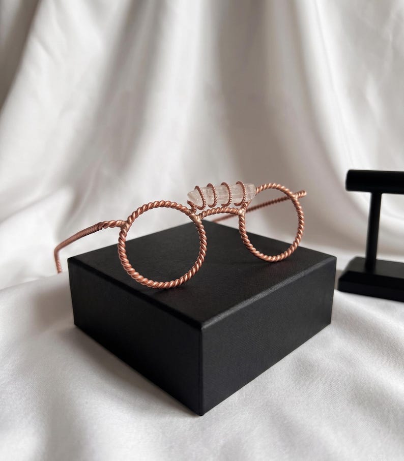 Spectacles Power Rings Tensor Ring Energy Glasses | Copper Sacred Geometry Tool for Focus ...