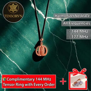 Pendant Harmonizer ,  Tensor Rings, Tensor Generator, Lost Cubit, Gift For Yoga Teacher, Meditation Tool, Sacred Cubit, (Diameter 2,8 cm)