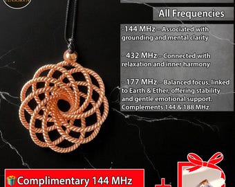 Tensor Ring Lotus of Life Pendant (sacred Cubit 144 Mhz) - Etsy