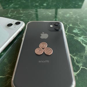 Disque EMF Phone Shield - Protection en cuivre pur pour téléphone et ordinateur portable - Harmoniseur de rayonnement 5G