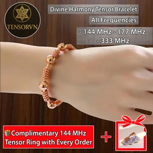 Divine Harmony Tensor Bracelet, Tensor Rings, Custom Energy Frequency Jewelry