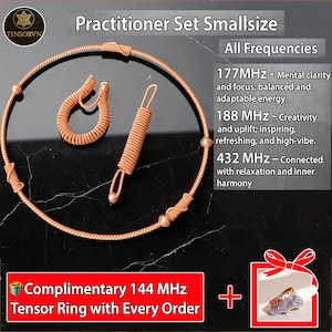 Practitioner Set Smallsize, Tensor Rings, Sacred 1 Cubit Ring, Acu-Vac Coil, Sacred Cubit Feedback Loop, Tensor Rings