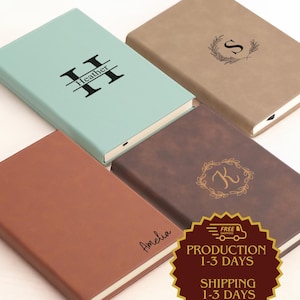 Customized Leather Journal, Personalized Leather Journal, Journal with Name, Personalized Notebook, Personalized Diary, Christmas Gifts
