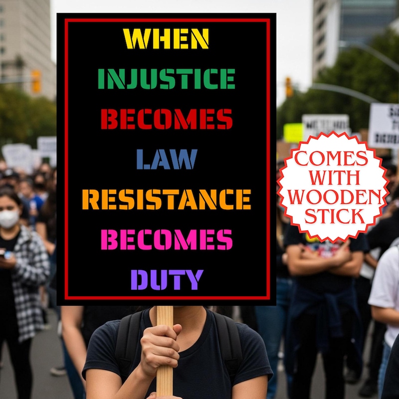Hand Held Protest Sign - Etsy