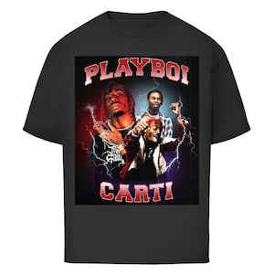 Oversized T-Shirt „Vintage Playboi Carti“