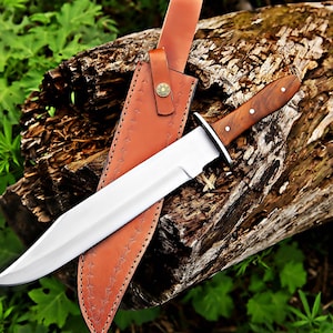 Custom Handmade hunting Knife with Leather Sheath | Hunting, Survival, Gift Item.