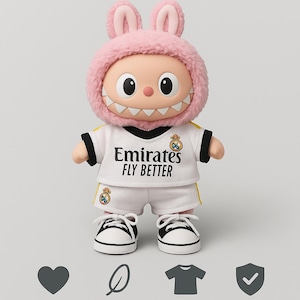 Labubu Doll Clothes: 17cm Football Basketball Sportswear