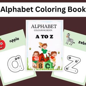 Alphabet Coloring Book for Kids: ABC Tracing, Fun Learning (PDF Download)