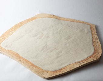 Lace Textured Ceramic Platter