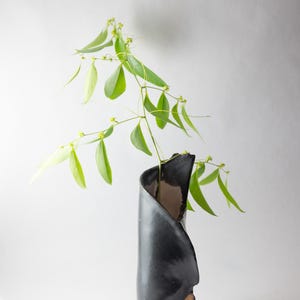 Black & white ceramic vase
