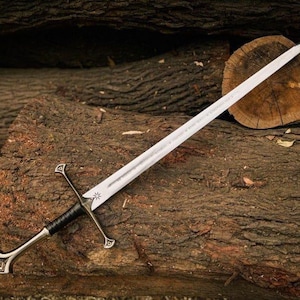 Réplique officielle sous licence Anduril de l&#39;épée d&#39;Aragorn Narsil, cadeau de mariage de l&#39;épée du roi Elessar, réplique du film musée du Seigneur des anneaux