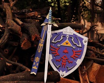 CUSTOM Hand geschmiedet Edelstahl Die LEGENDE von ZELDA Full Tang Schwert mit Scheide / Tier Geschenk für Ihn / Vatertagsgeschenk