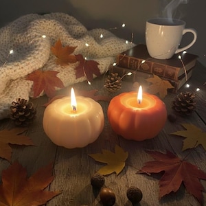 Bougie citrouille soja – Bougie parfumée d&#39;automne