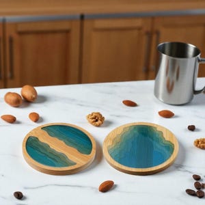 Coasters, Wood Coasters, Wooden Coasters, Coaster Set, Coasters Set, Resin Coaster, Set Coaster, Resin Coasters, Kitchen Decor, Housewarming