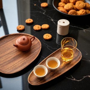 Acacia Wood Charcuterie Board: Rustic Serving Tray, Cheese Platter