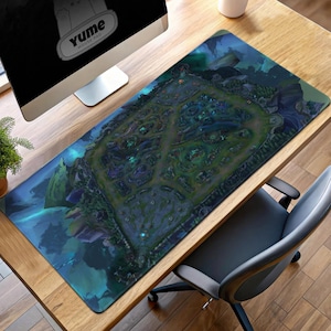 Summoner’s Rift Gaming Mouse Pad, LoL Desk Mat with Map Design, League of Legends Player Gift for Gamers