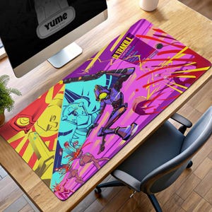 Ultrakill Mouse Pad, Vibrant Cyberpunk Desk Mat, FPS Action Gaming Pad, V1 Combat Art Desk Accessory, Ultrakill Fan Gift