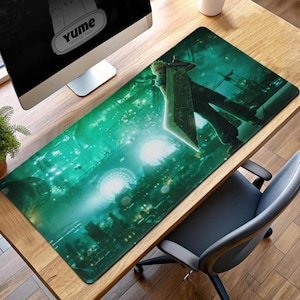 Cloud Strife Desk Mat: Final Fantasy VII Gaming Table Cushion