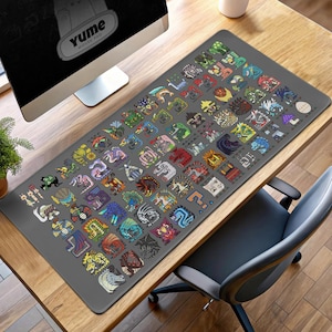 Tapis De Souris Gaming XL Hollow Knight Silksong - 800x300 Mm, Noir, Antidérapant, Bords Cousus - 8