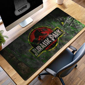 Jurassic Park Desk Mat: Retro Movie Gaming Mousepad