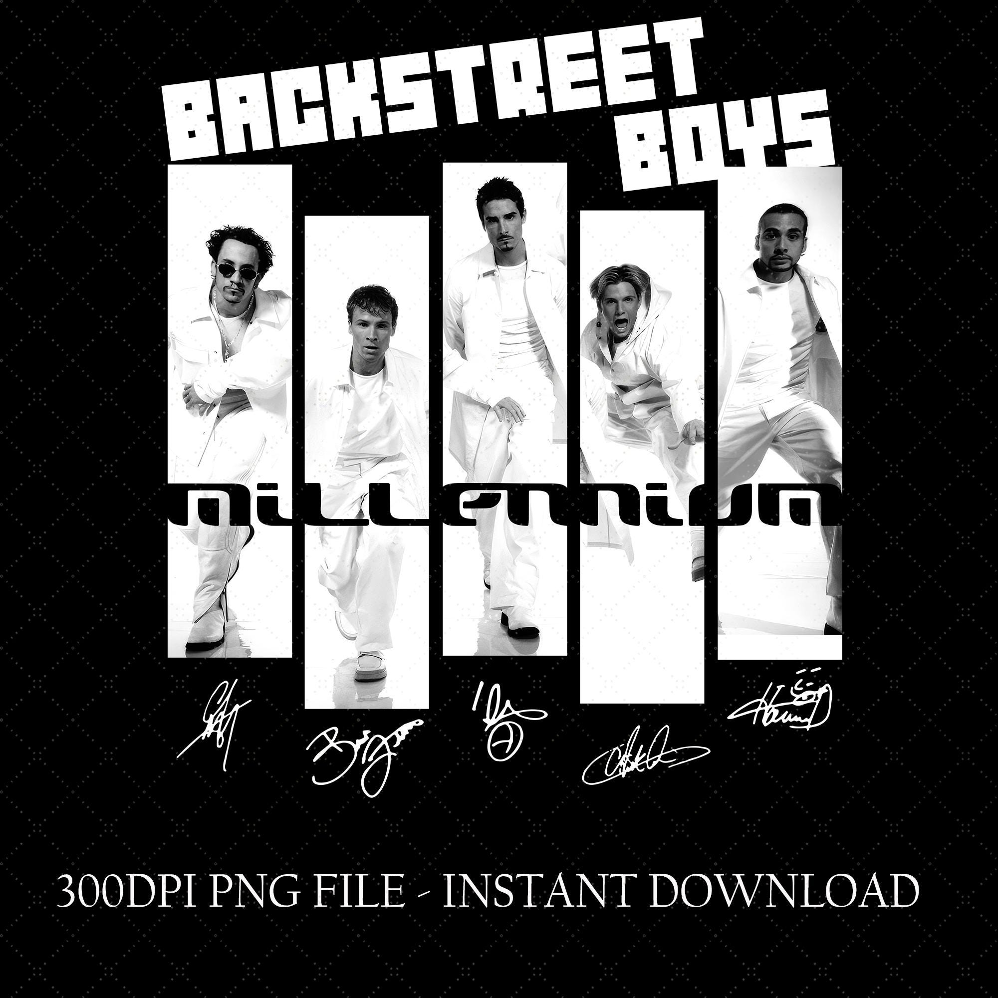 Backstreet Boys Vegas 2025 Shirt Png, BSB Fan-Shirt-Design, Millenium Vegas 2025 Png, Konzert Png, Festival Png, Fan Geschenk, Musikfestival