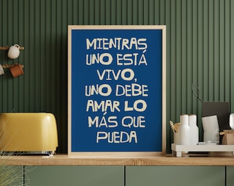Debi Tirar Mas Fotos Typographic DIGITAL PRINT, DTMF Wall Art, Puerto Rican Wall Art, Spanish Poster, Baile Inolvidable, Hispanic Pride Art