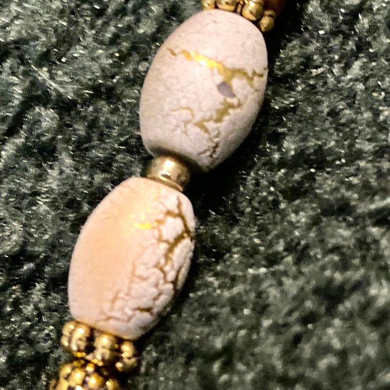 Natural Colored Oil Spill Fused Glass Necklace