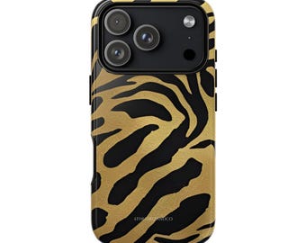Die Zayra Hülle | Vergoldetes Zebra