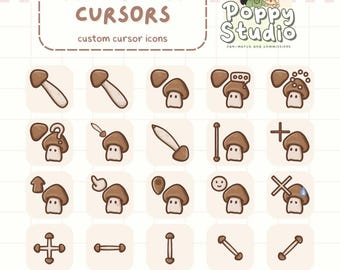 Mushroom Cursor Icon Pack | Cute Mouse Theme for Windows
