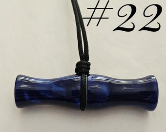 Handcrafted Working Duck Call Necklace .. Wood Duck Reed ..22