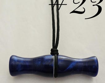 Handcrafted Working Duck Call Necklace .. Wood Duck Reed ..23