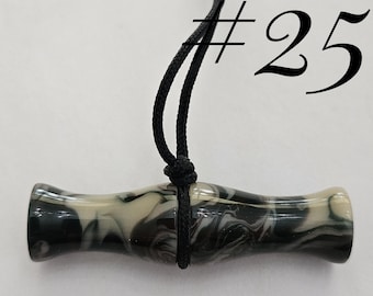 Handcrafted Working Duck Call Necklace .. Wood Duck Reed ..25