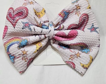 Handcrafted  5 inch unicorn girly hair clip
