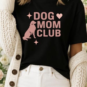 Chemise club maman chien - T-shirt Golden Retriever pour femme, joli cadeau esthétique pour amoureux des chiens, t-shirt rétro pour maman pour animal de compagnie, merchandising pour maman chien