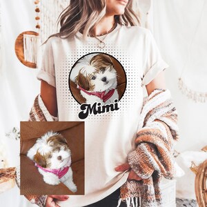 Premium Comfort Colors, Custom Pet Design Unisex Garment-Dyed T-shirt, Personalized Photo Tee, Dog Lover Gift, Animal Print Shirt