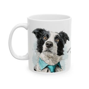 Border Collie Ceramic Mug, Dog Lover Coffee Cup, Border Collie Gift, Pet Owner Tea Mug, Animal Lover Drinkware, Border Collie Mom Dad, In