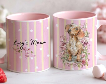 Tazza personalizzata con bassotto / Tazza da caffè decorativa 11 oz 15 oz