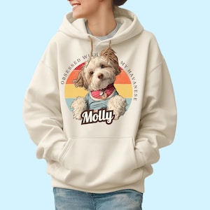 G-Custom Pet Photo Hoodie - Personalized Pet Picture Hooded Sweatshirt, Pet Lover Gift, Custom Pet Portrait Clothing, Pet Photo Gift, Dog
