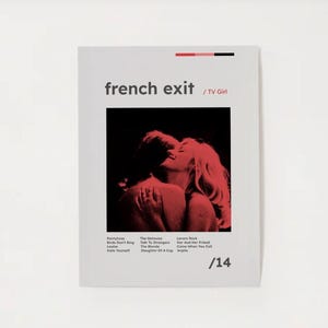 TV Girl French Exit Album Indie Pop music inspired minimal modern wall art