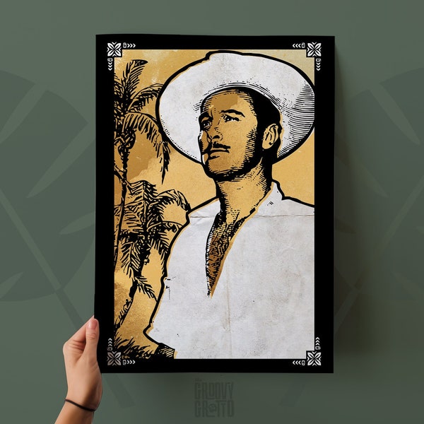 Portrait of Donn Beach, "Don the Beachcomber" Art Print | Tiki Bar Decor | Available as Print or Canvas