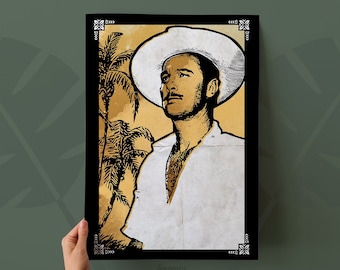 Portrait of Donn Beach, "Don the Beachcomber" Art Print | Tiki Bar Decor | Available as Print or Canvas